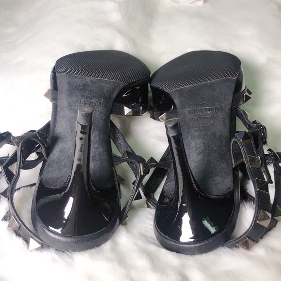 ❤️SOLD❤️Valentino rockstud kitten so black 38.5 - Picture 5 of 8